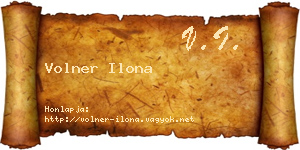 Volner Ilona névjegykártya