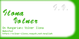 ilona volner business card